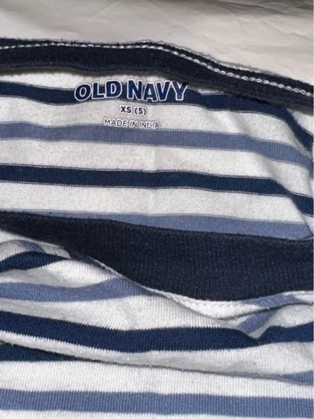 Old Navy Classic Striped Short Sleeve Tee - Black & Cream